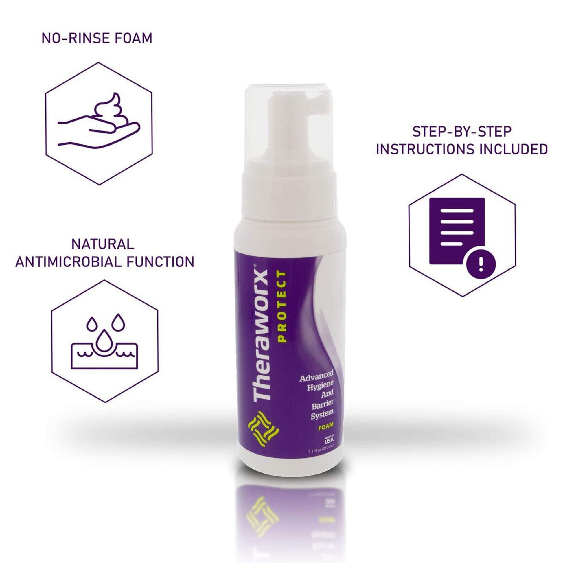 Theraworx™ Rinse-Free Foaming Body Wash