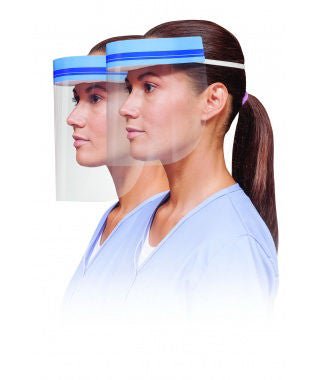 Crosstex Wraparound Face Shield One Size Fits Most Full Length Anti-fog Disposable