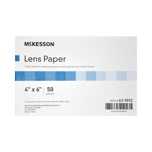 McKesson Lens Cleaner for Optical Instruments, Paper Sheets