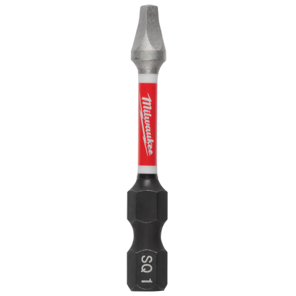 Milwaukee SHOCKWAVE Impact Duty 2" Square Recess #1 Power Bits Bulk 25 48-32-4771 | SQ1 Drive, 25-Piece