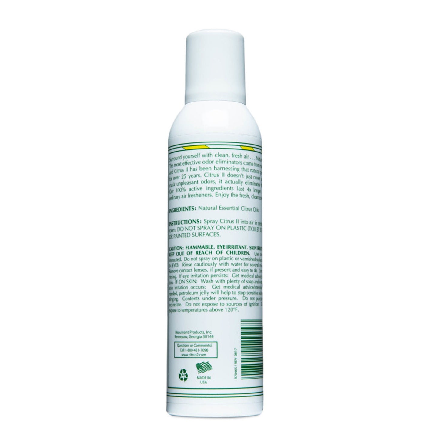 Citrus II® Spray Air Freshener, Lemon Scent