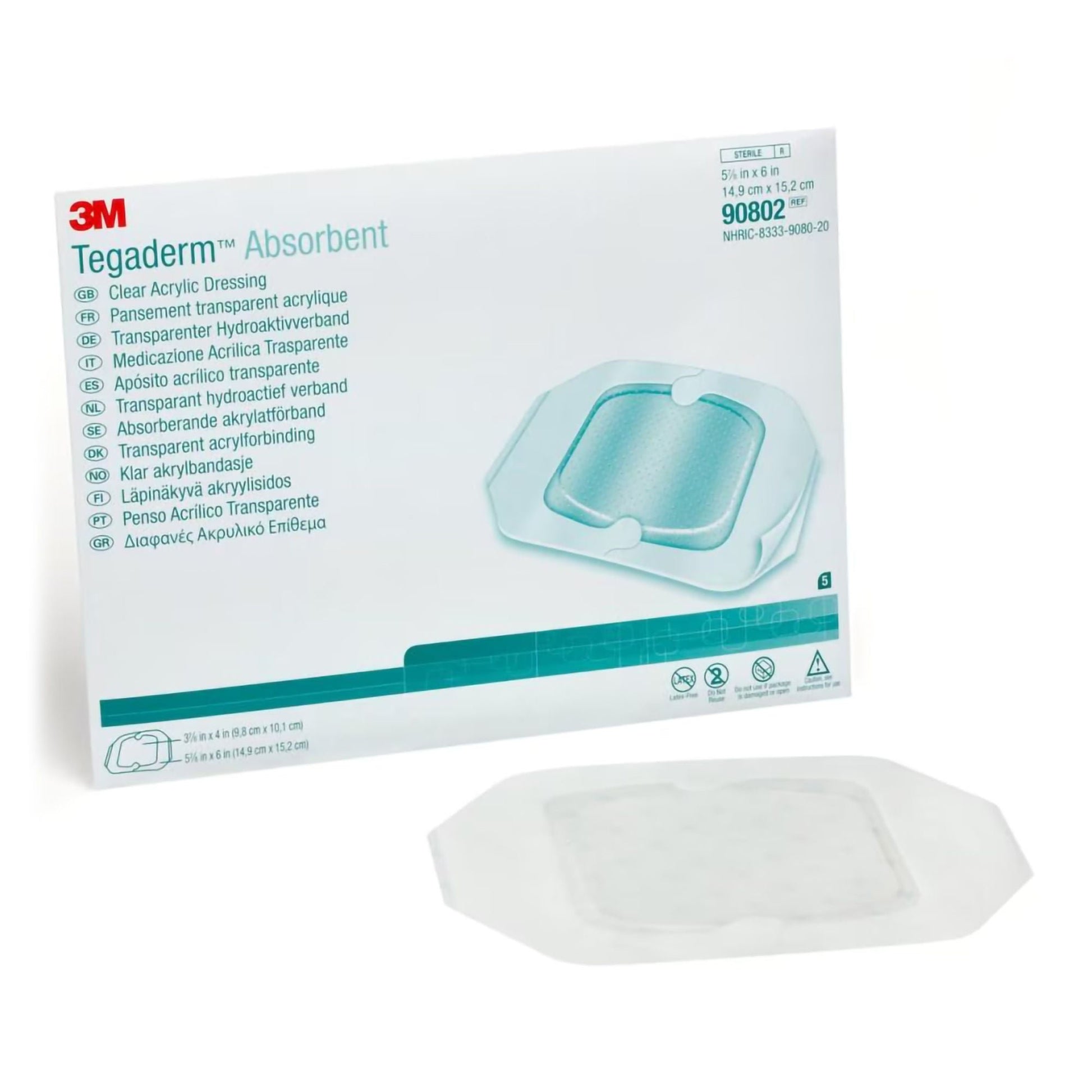 3M™ Tegaderm™ Absorbent Acrylic Transparent Film Dressing