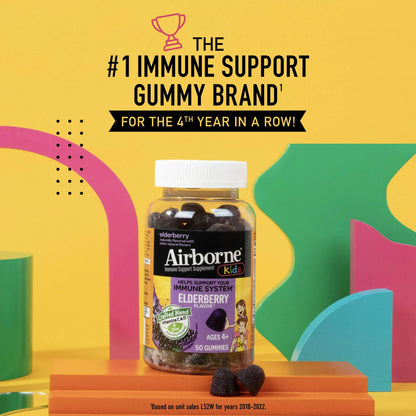 Airborne® Immune Support Supplement Gummies Elderberry