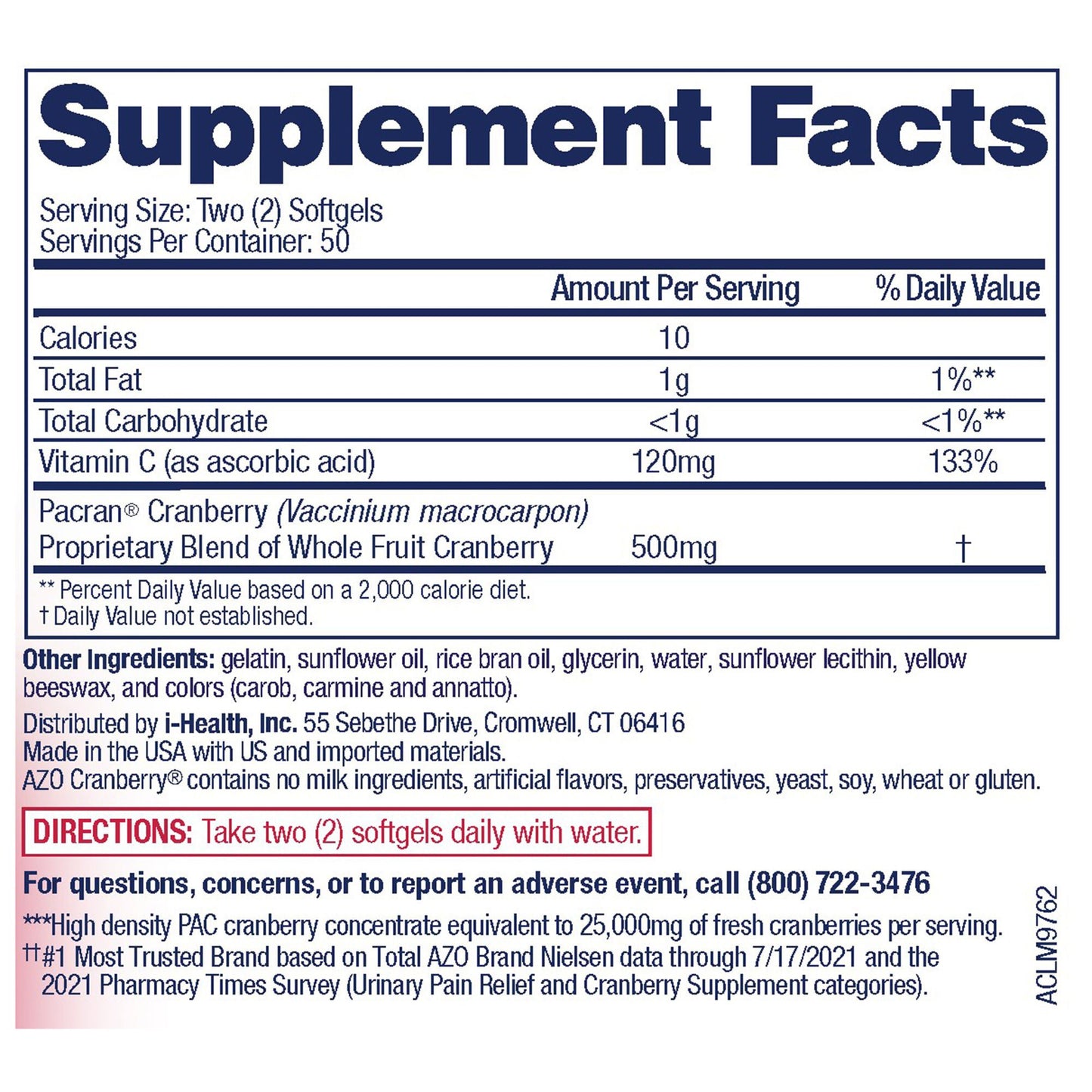 AZO® Cranberry Softgels for Convenient Urinary Tract Health