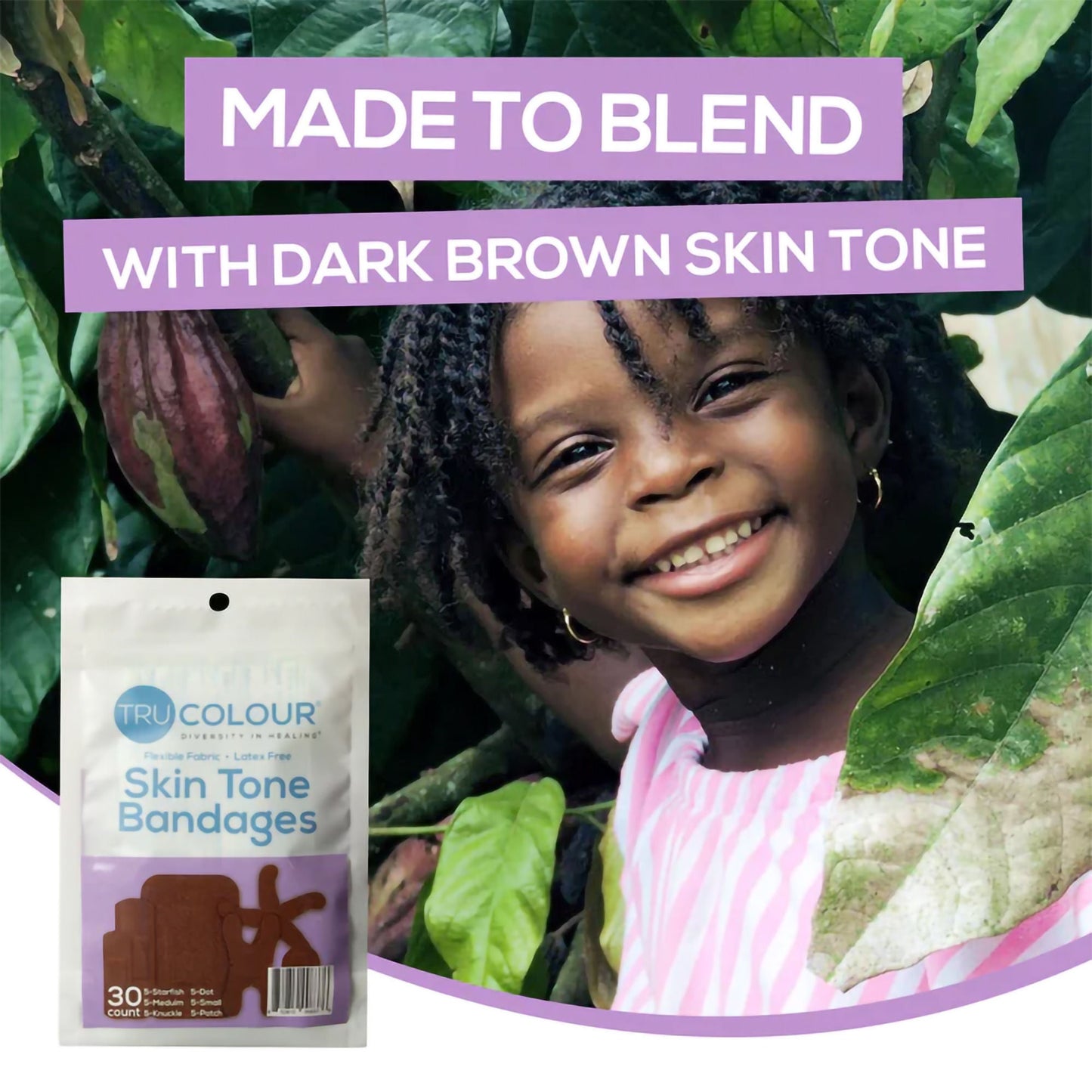 TruColour® Dark Brown Adhesive Strips, Assorted Shapes and Sizes