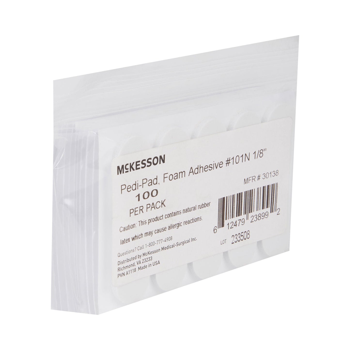 McKesson Pedi-Pad White Protective Pad, – Narrow