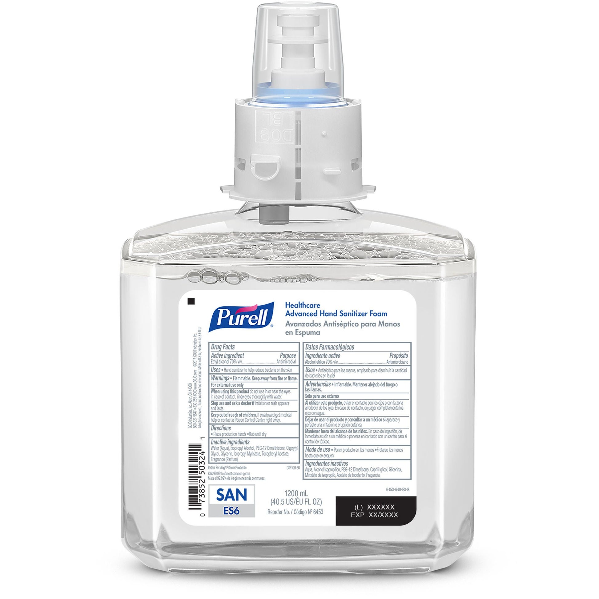 Purell® Healthcare Advanced Hand Sanitizer Foam Refill for ES6 Dispenser