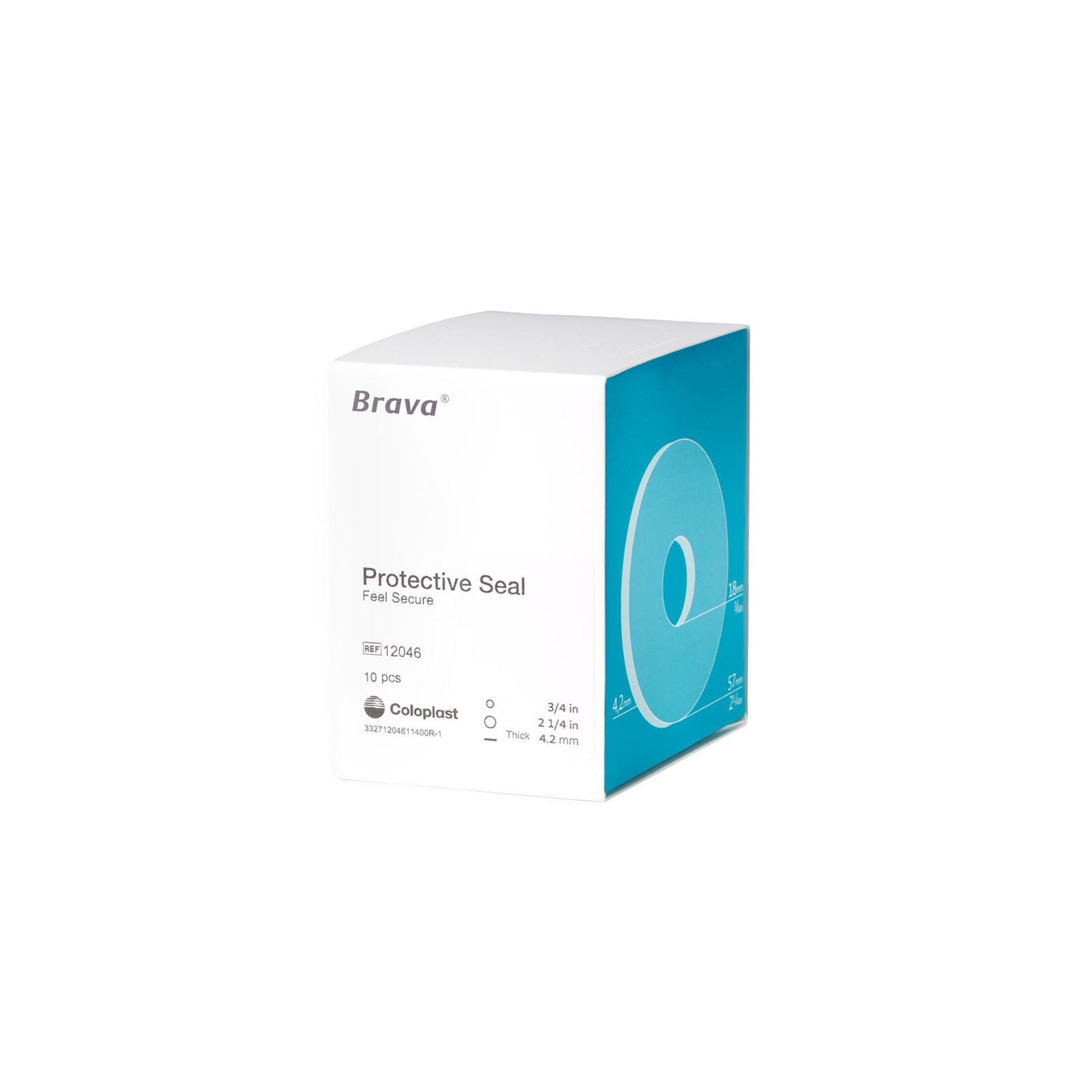 Brava Thick Ostomy Seal (18mm) Stoma 2-1/4 Inch (57 mm) 4.2mm Thick For Use with Ostomy Pouch