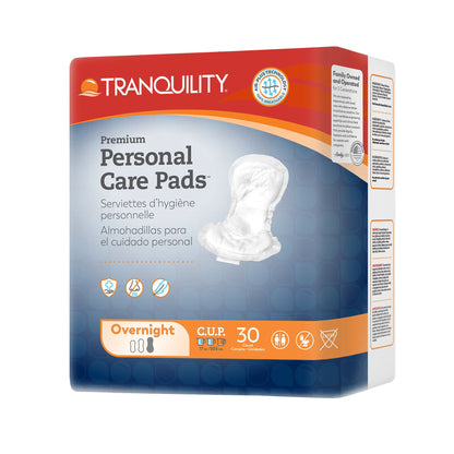 Tranquility Premium Overnight Bladder Control Pad 16 Inch Length Heavy Absorbency Super Absorbent Core