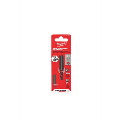 Milwaukee SHOCKWAVE Impact Duty 1/4” x 1-7/8” Magnetic Nut Driver Bulk 10 49-66-4702 | 1/4" Drive