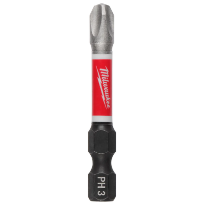 Milwaukee SHOCKWAVE Impact Duty 2" PH3 Bit (2 Pk) 48-32-4963 | PH3 Drive, 2-Piece