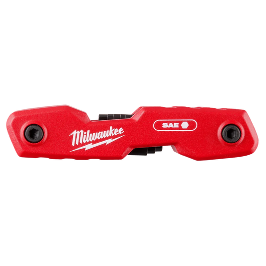 Milwaukee 9-Key Folding Hex Key Set - SAE 48-22-2181 | 9-Piece