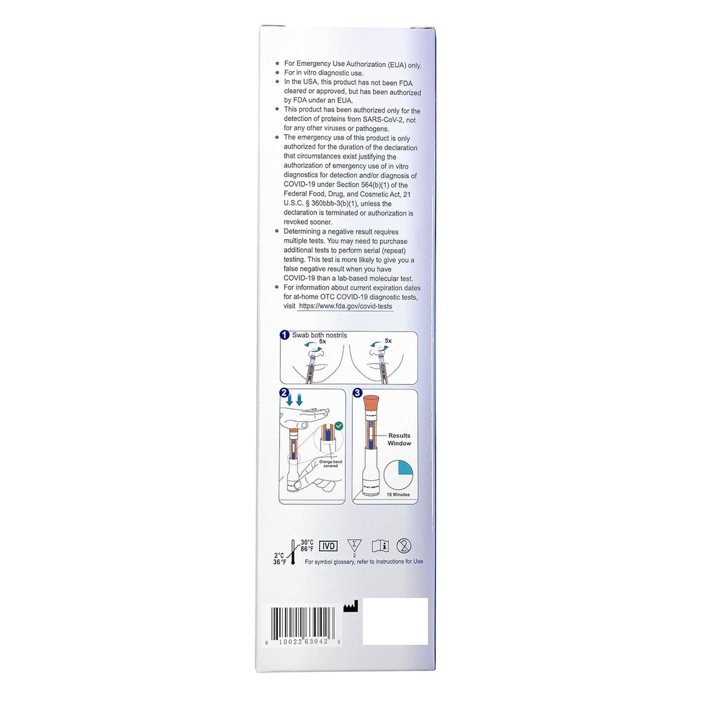 FaStep Respiratory Test Kit COVID-19 Antigen Pen Test 1 Test per Kit (144 Kits )