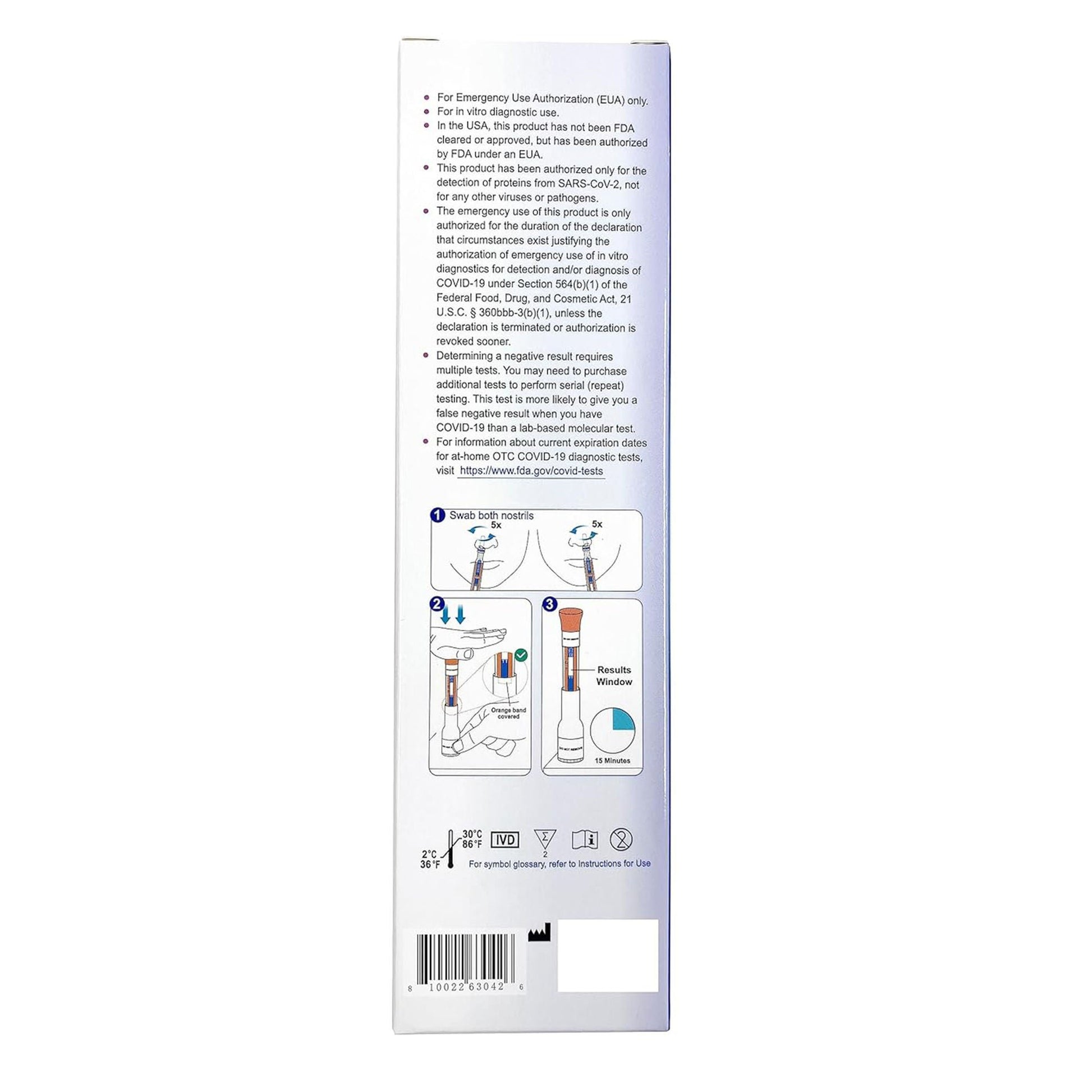 FaStep Respiratory Test Kit COVID-19 Antigen Pen Test 1 Test per Kit (144 Kits )