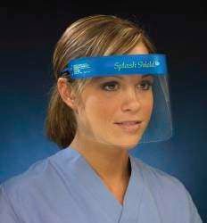 Splash Shield lite Face Shield Kit One Size Fits Most Half Length Anti-fog Disposable