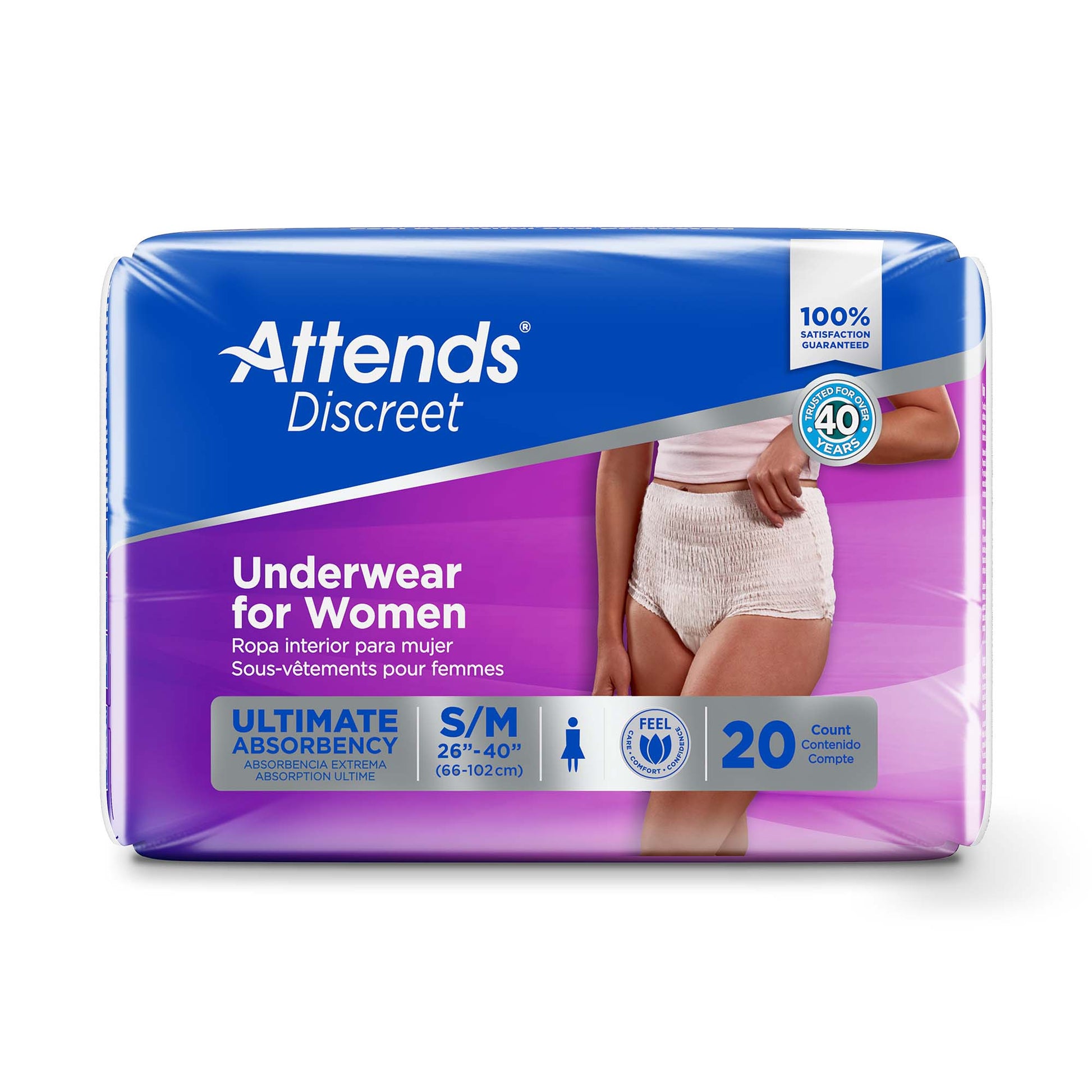 Attends® Discreet Women's Underwear, Level 5