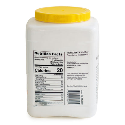 McKesson Food and Beverage Thickener Canister Unflavored Powder IDDSI Level 0 Thin