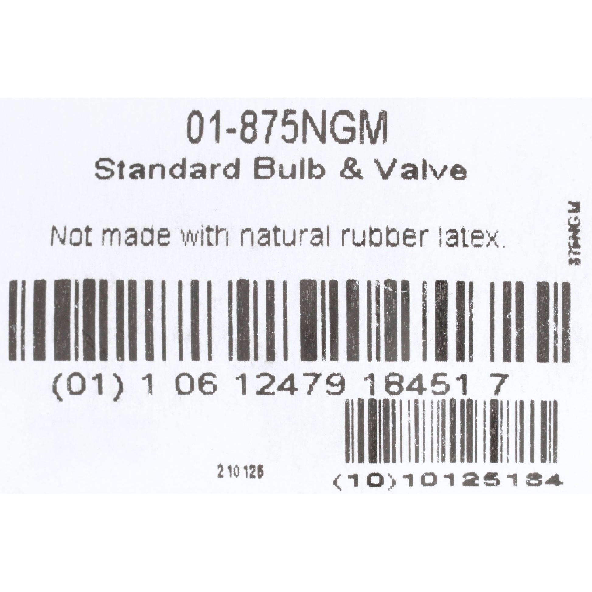 McKesson Blood Pressure Unit Inflation Bulb and Valve