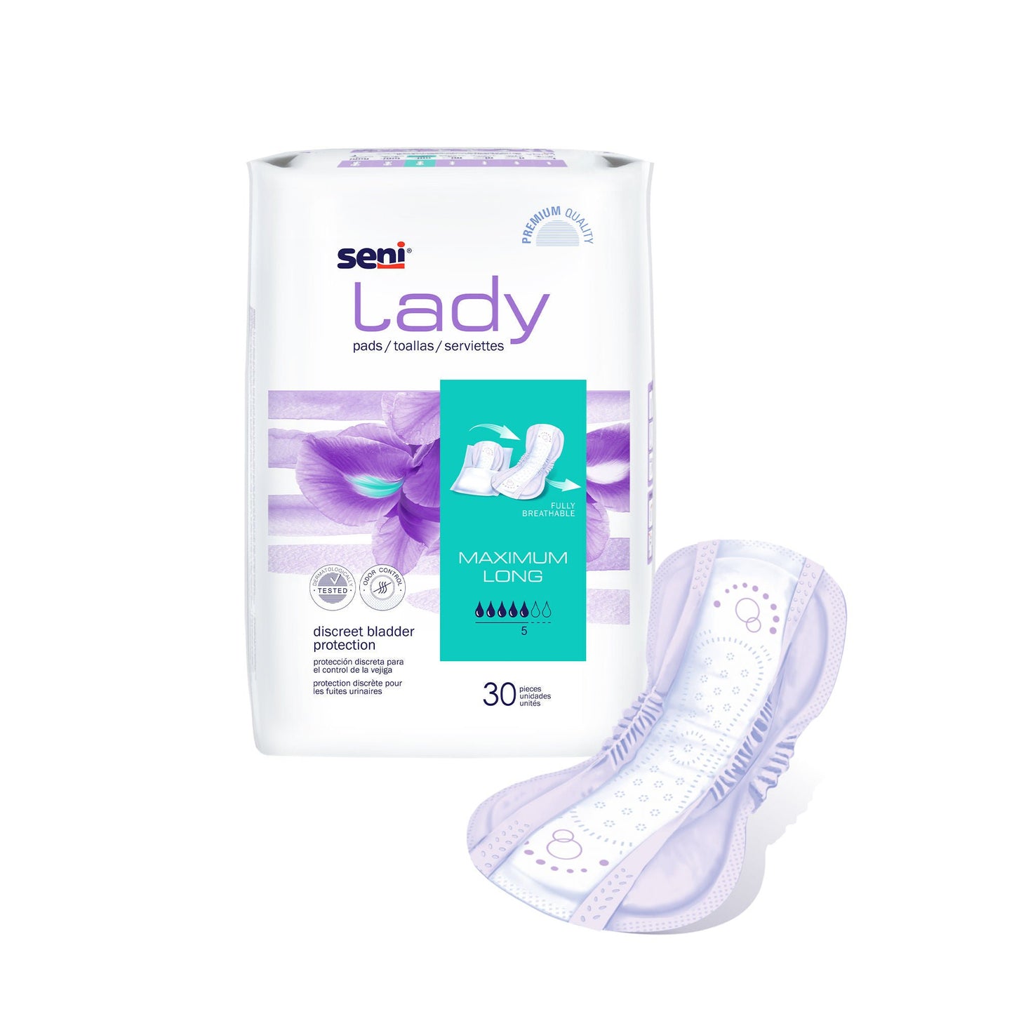 Seni® Lady Maximum Bladder Control Pads, Long