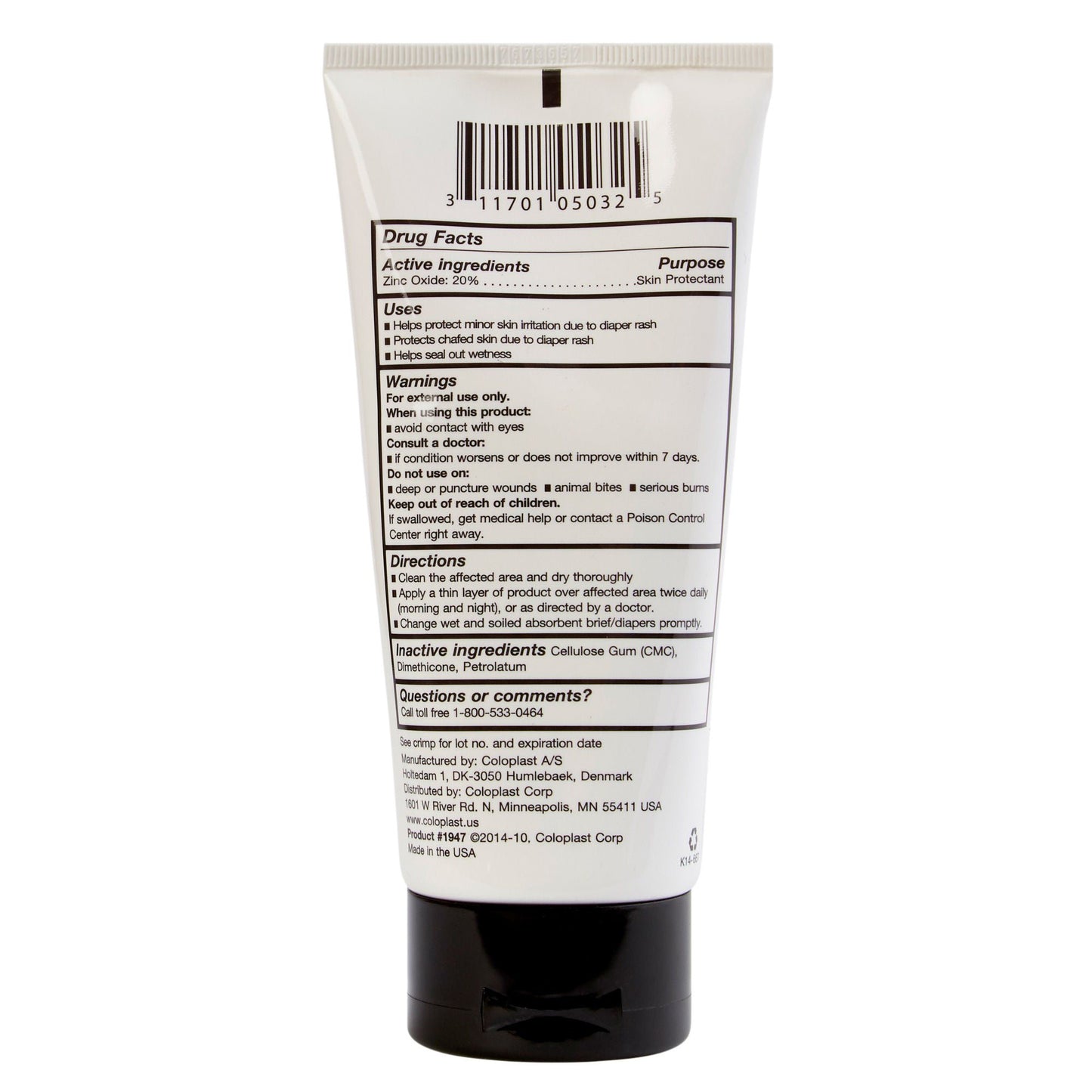 Critic-Aid® Skin Protectant Thick Moisture Barrier Paste, Tube