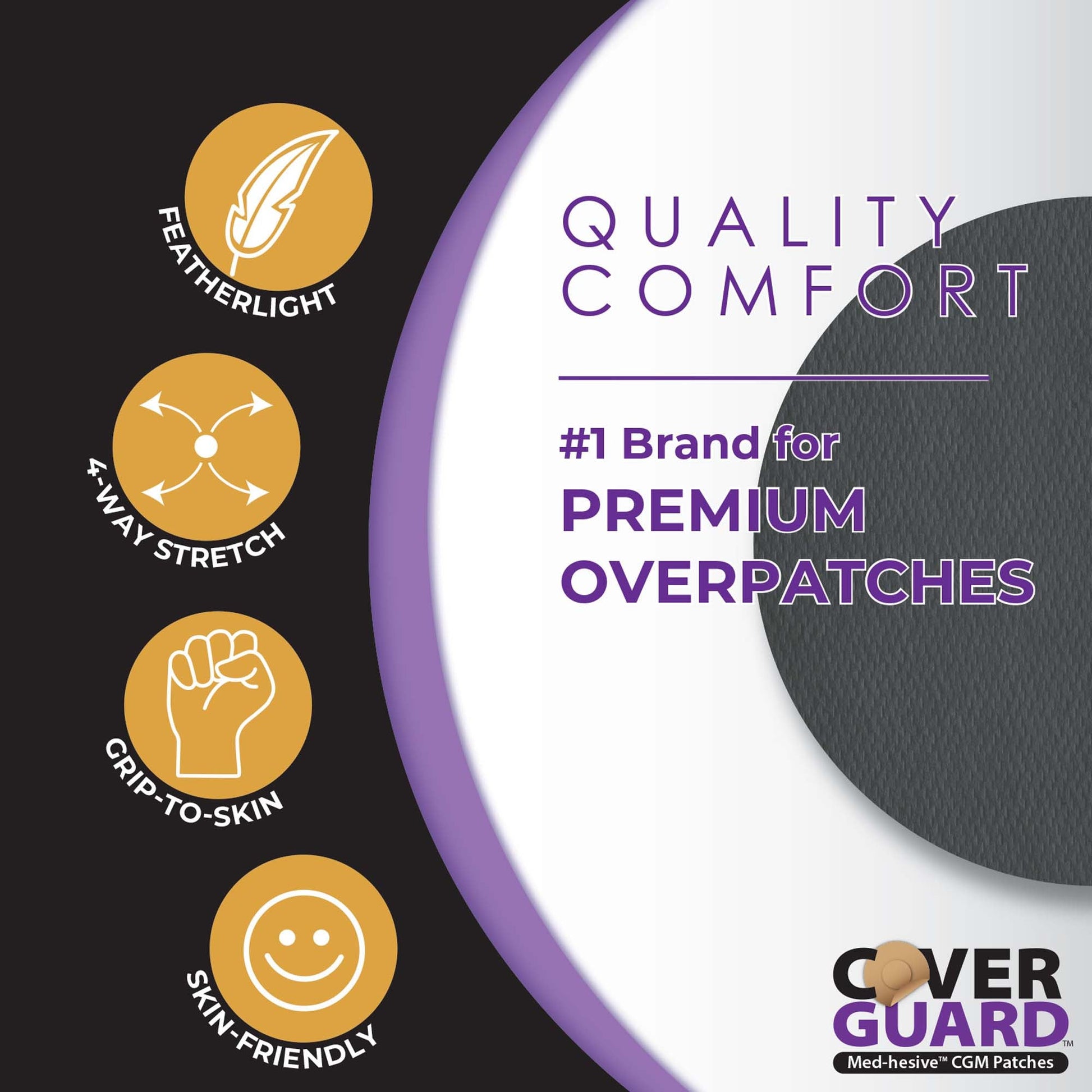 Cover Guard Sensor Overpatch Black For FreeStyle Libre 3