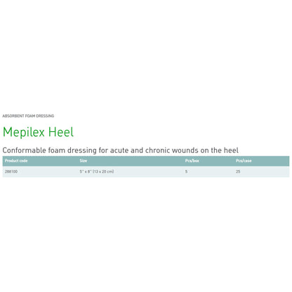 Mepilex® Heel Conformable Foam Dressing for Wounds on Heels