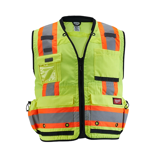 Milwaukee Class 2 Surveyor's High Visibility Yellow Safety Vest - L/XL 48-73-5162