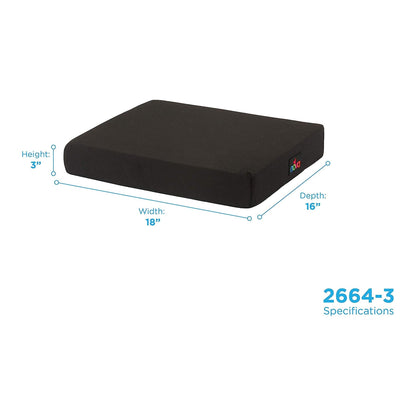 NOVA Seat Cushion 18 W X X 3 D Inch Convoluted Foam