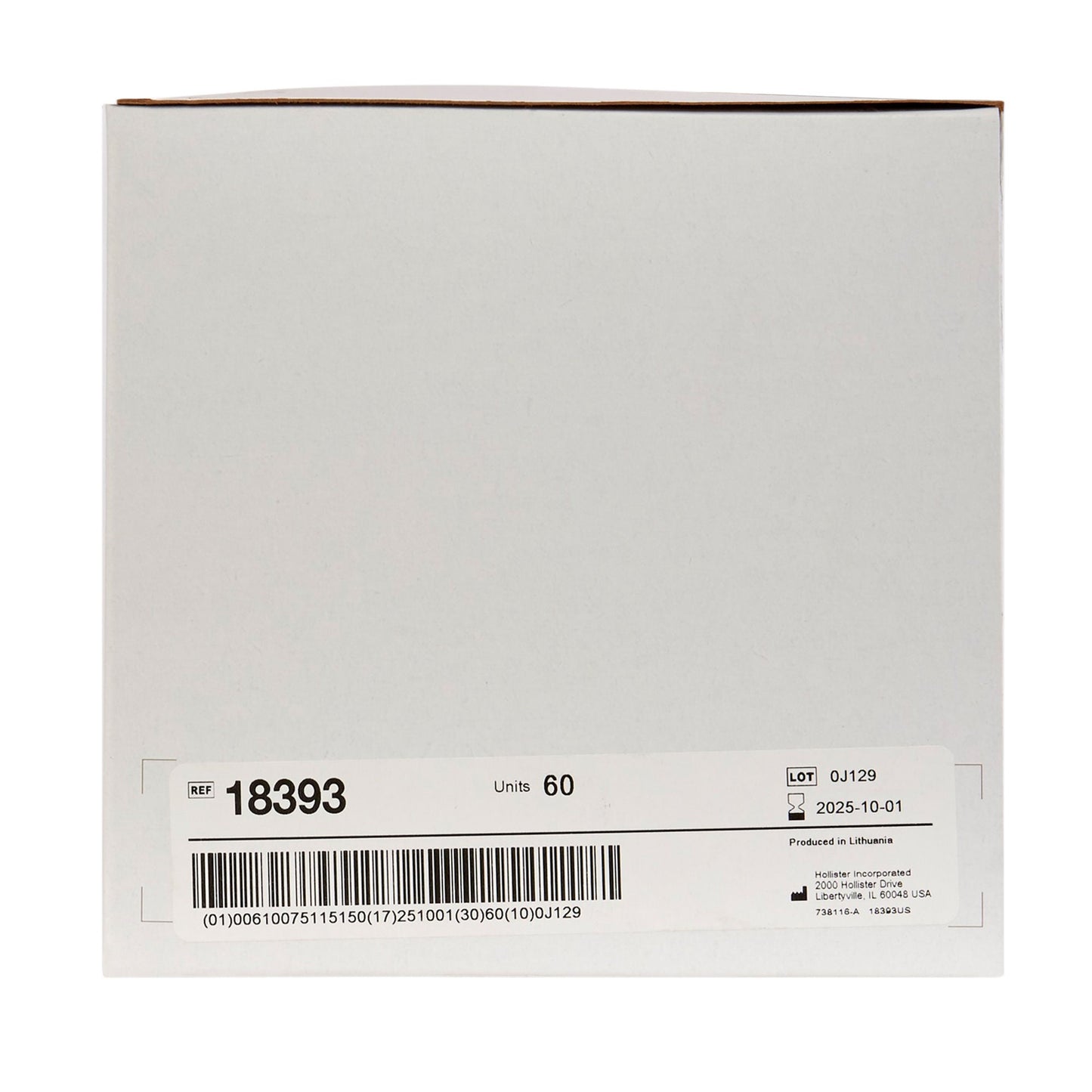 New Image™ 18393 Two-Piece Beige Ostomy Pouch, Pre-cut to Fit , Red Match