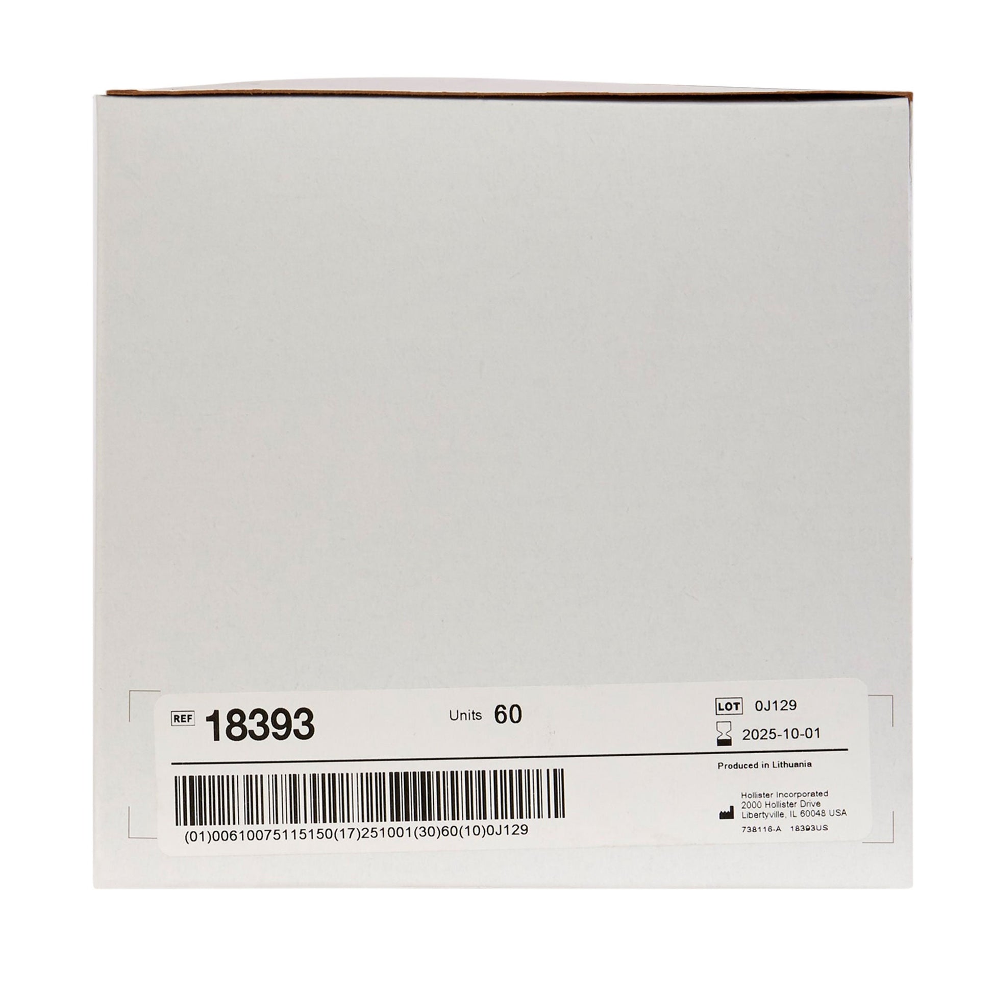 New Image™ 18393 Two-Piece Beige Ostomy Pouch, Pre-cut to Fit , Red Match