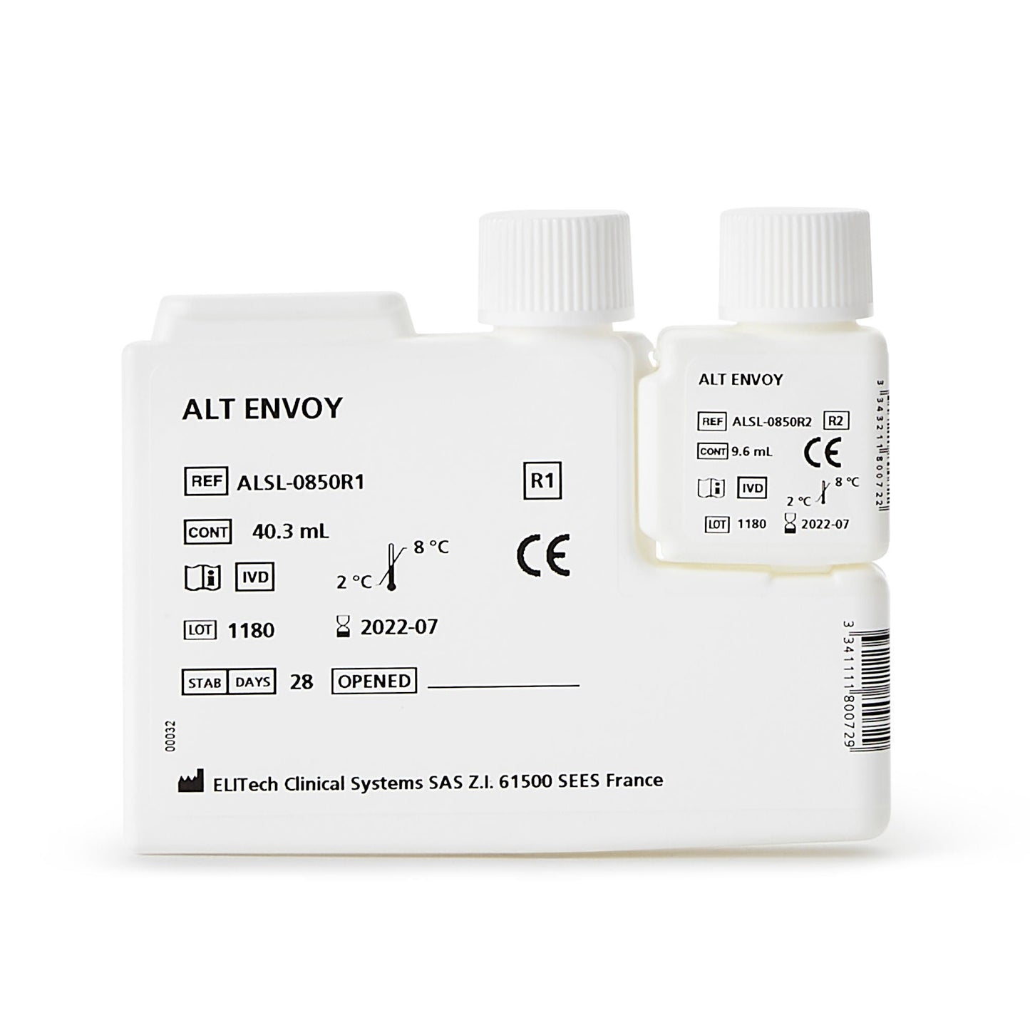 Envoy® 500 Reagent Kit for use with Envoy 500 Chemistry System, ALT test