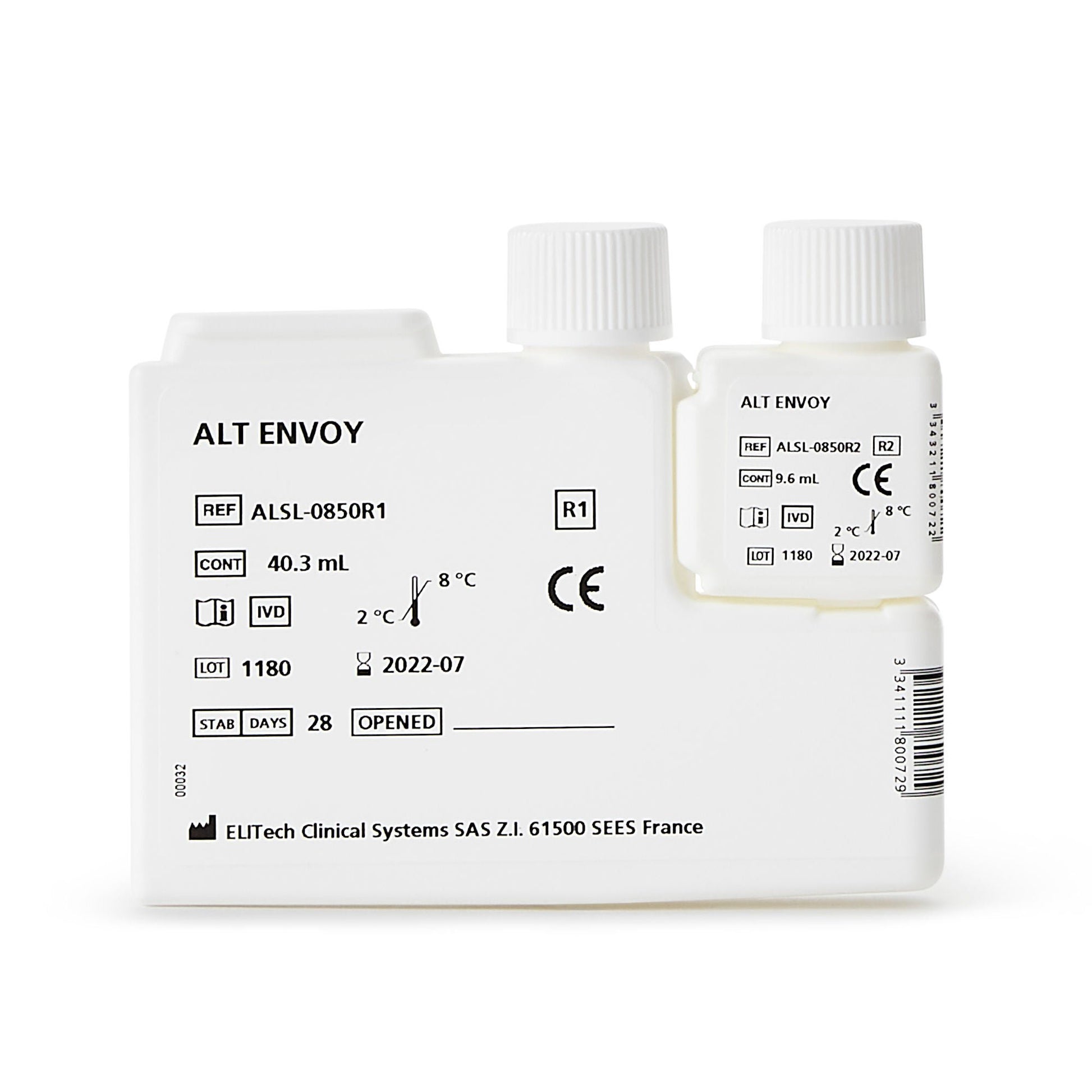 Envoy® 500 Reagent Kit for use with Envoy 500 Chemistry System, ALT test