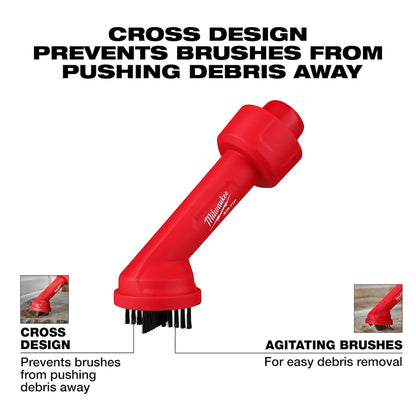 Milwaukee AIR-TIP Cross Brush Tool 49-90-2035
