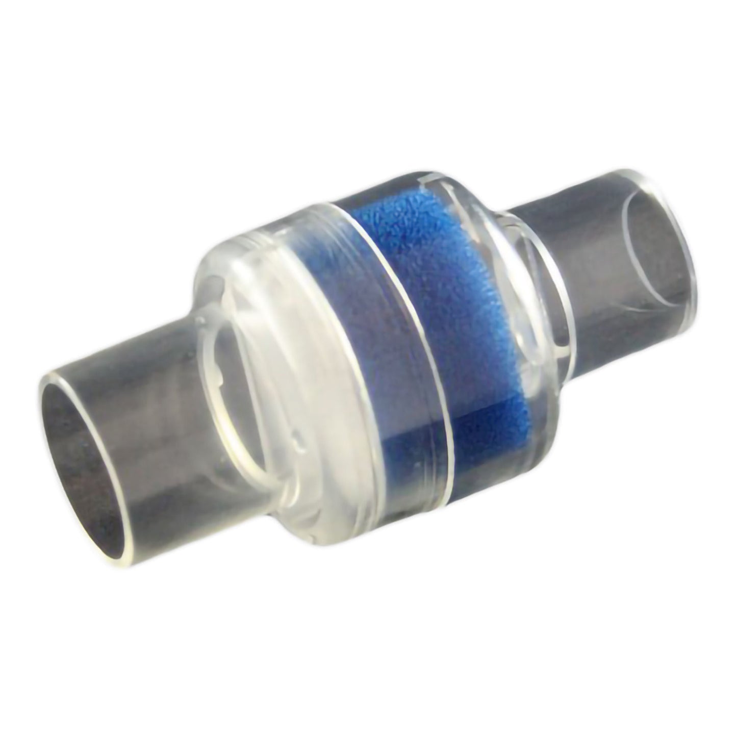 MC-700 Heat and Moisture Exchanger with Filter 30.4 mg H₂O/L @ VT 0.69 cm H₂O @ 30 LPM Angled