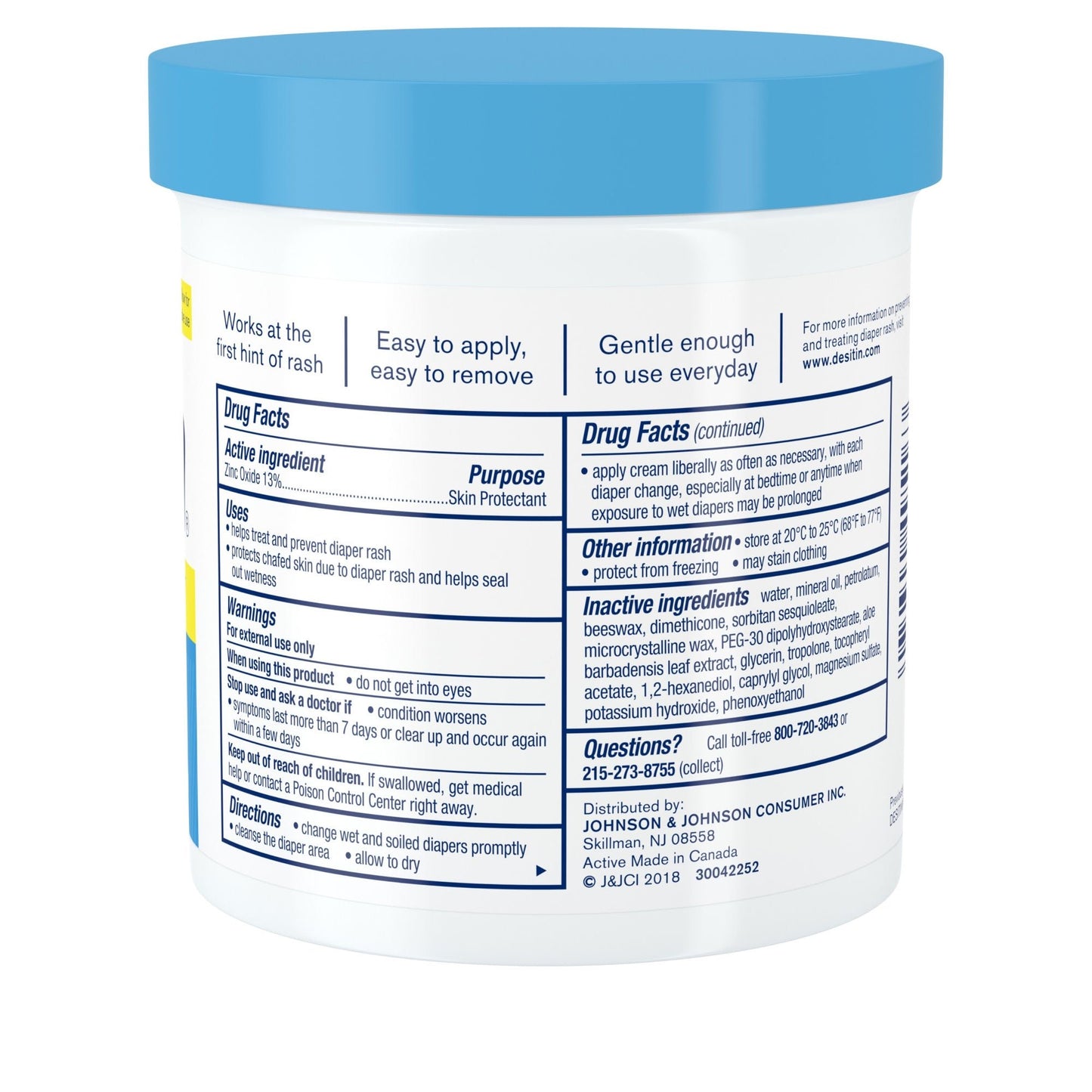 Desitin® Rapid Relief Scented Diaper Rash Treatment Cream, jar