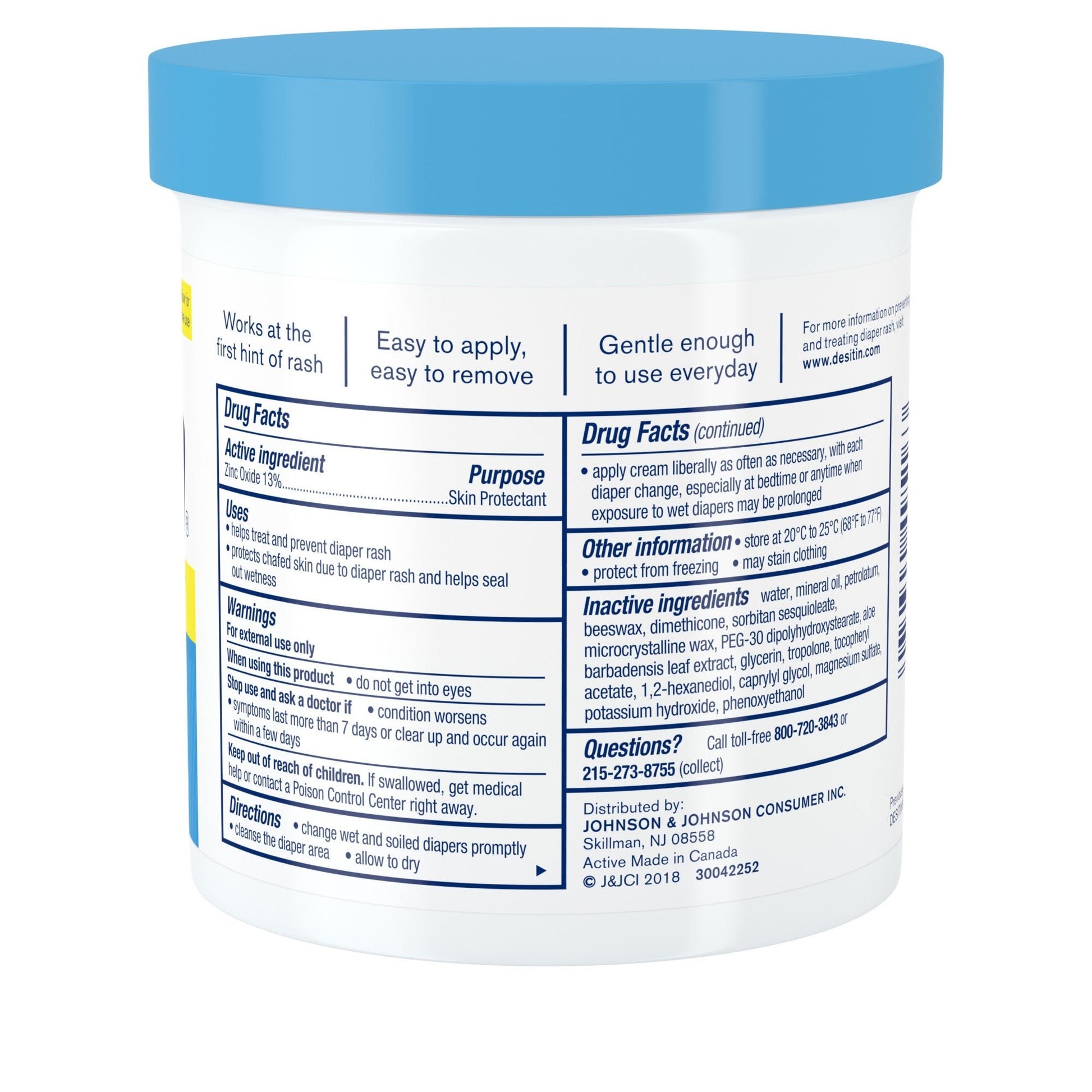 Desitin® Rapid Relief Scented Diaper Rash Treatment Cream, jar