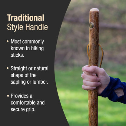Brazos™ Assorted Hardwood Rustic Walking Stick, 41-Inch