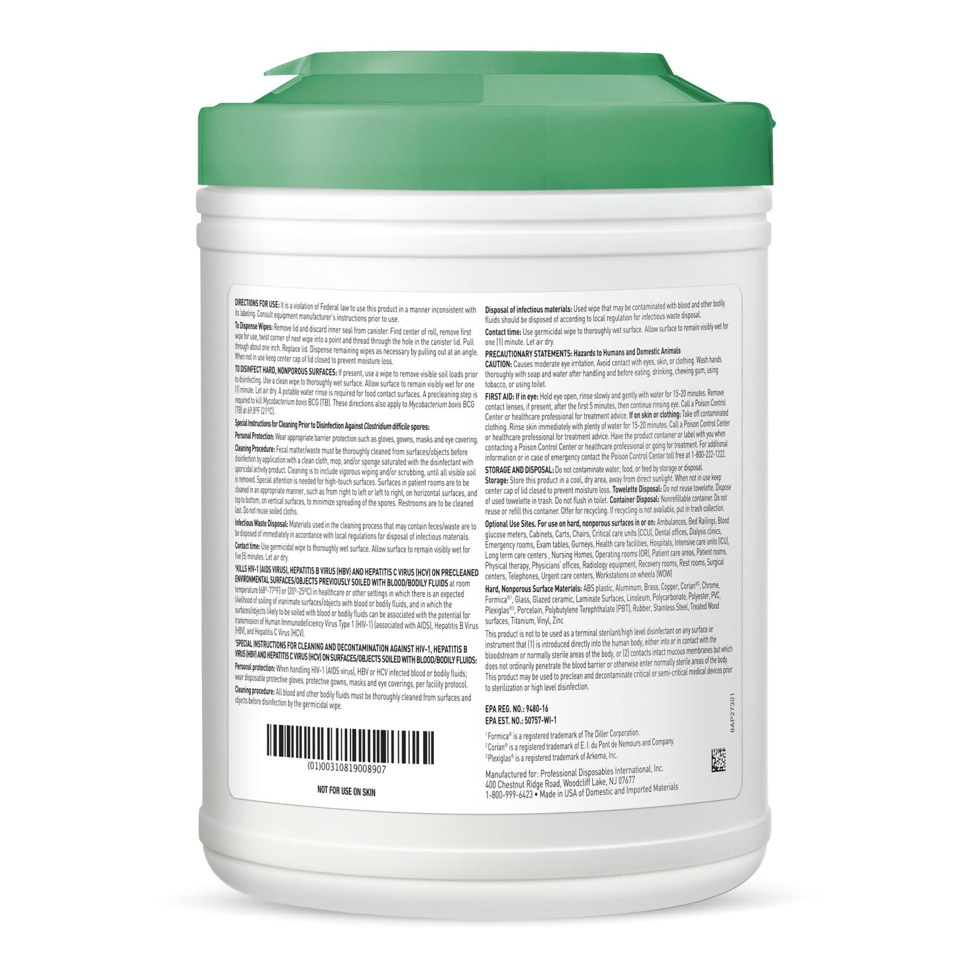 Sani-HyPerCide® Germicidal Disinfectant Wipes