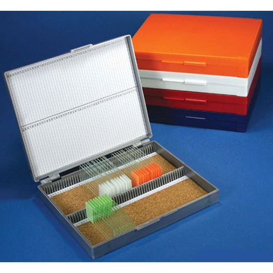 McKesson Slide Storage Box Dark Gray ABS Plastic / Cork 100 Slide Capacity