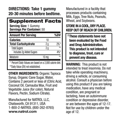 Natrol® MelatoninMAX® 10 mg Sleep Gummies Blueberry