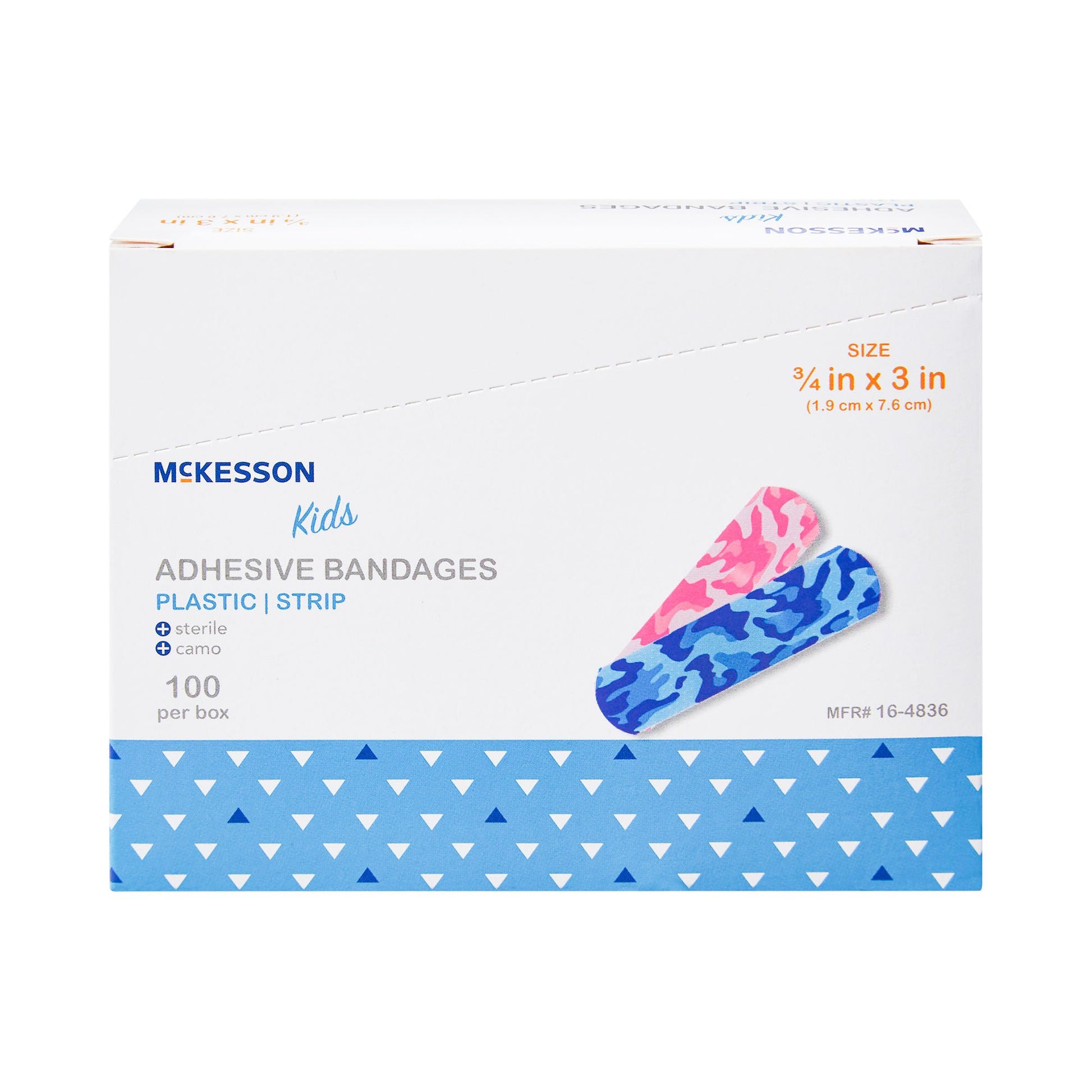McKesson Kids™ Kid Design (Blue / Pink Camo) Adhesive Strip