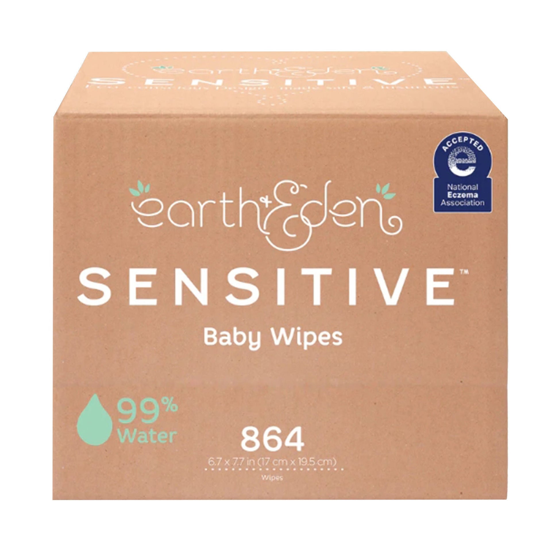 Earth & Eden Sensitive™ Baby Wipes, 72 per Pack