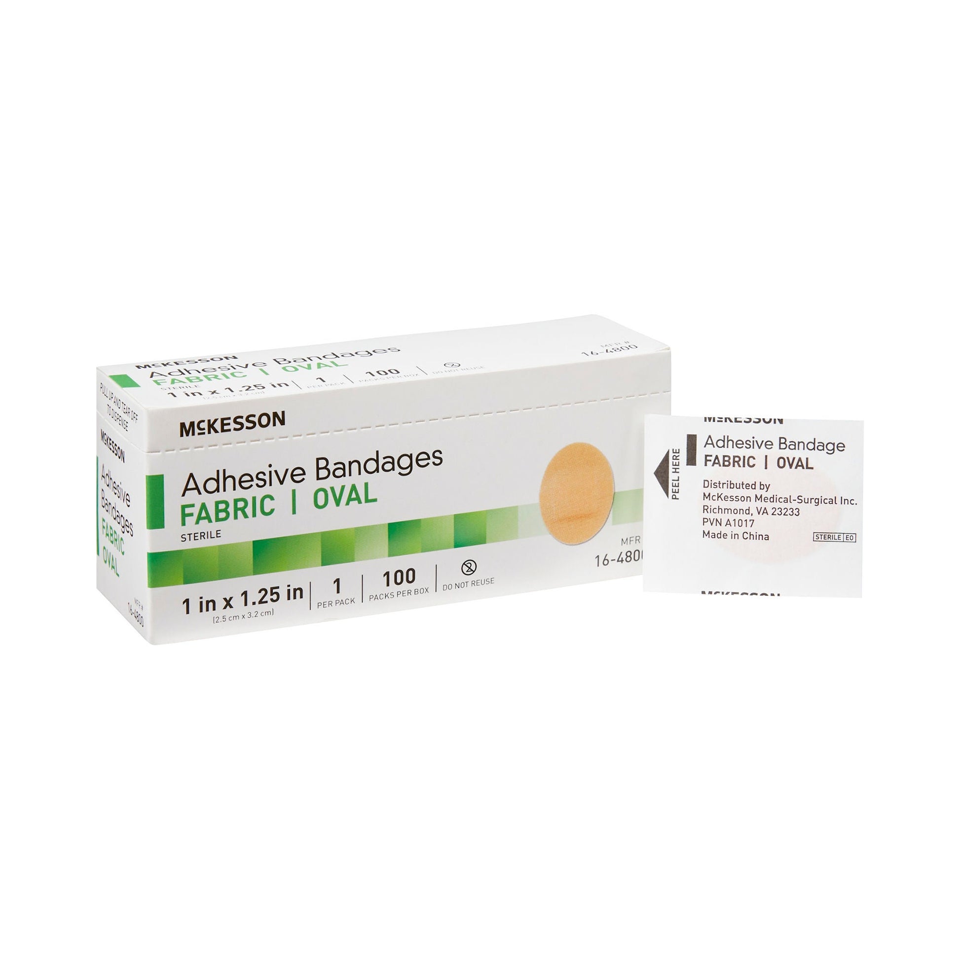 McKesson Oval Tan Adhesive Bandage