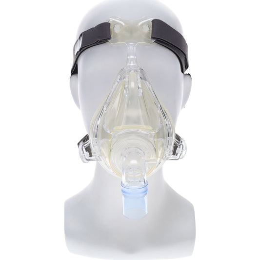 AirLife NIV Ventilation Mask Full Face Style Adult Medium 4-Point Hook and Loop Head Strap