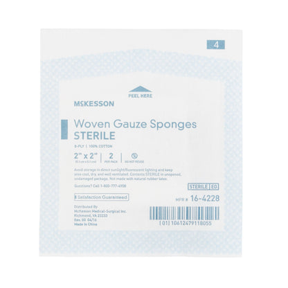 McKesson Sterile Gauze Sponge, Eight Ply