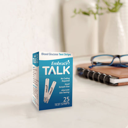 Omnis Health Embrace® Talk Blood Glucose Test Strips