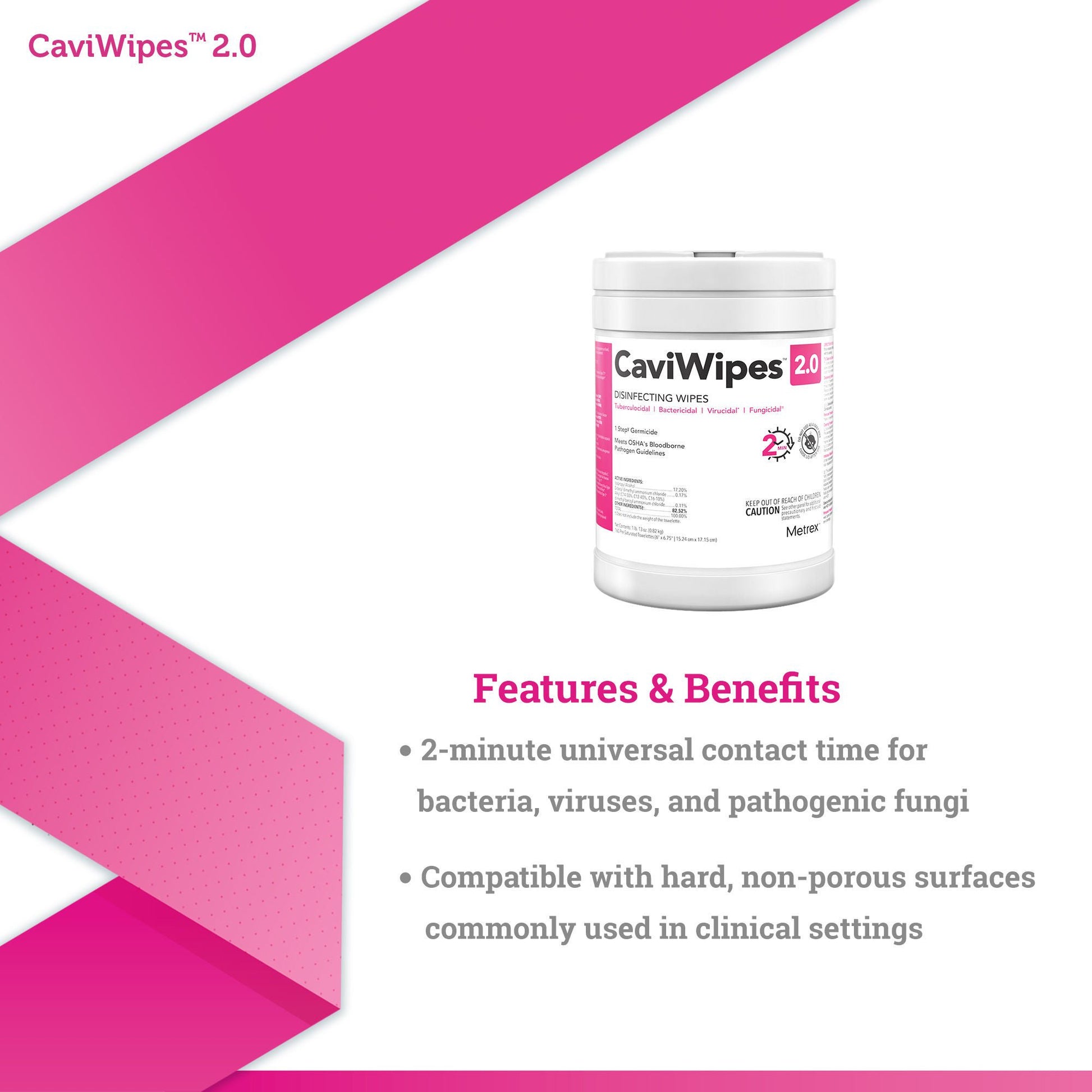 CaviWipes™ 2.0 Disinfecting Wipes, Extra Large