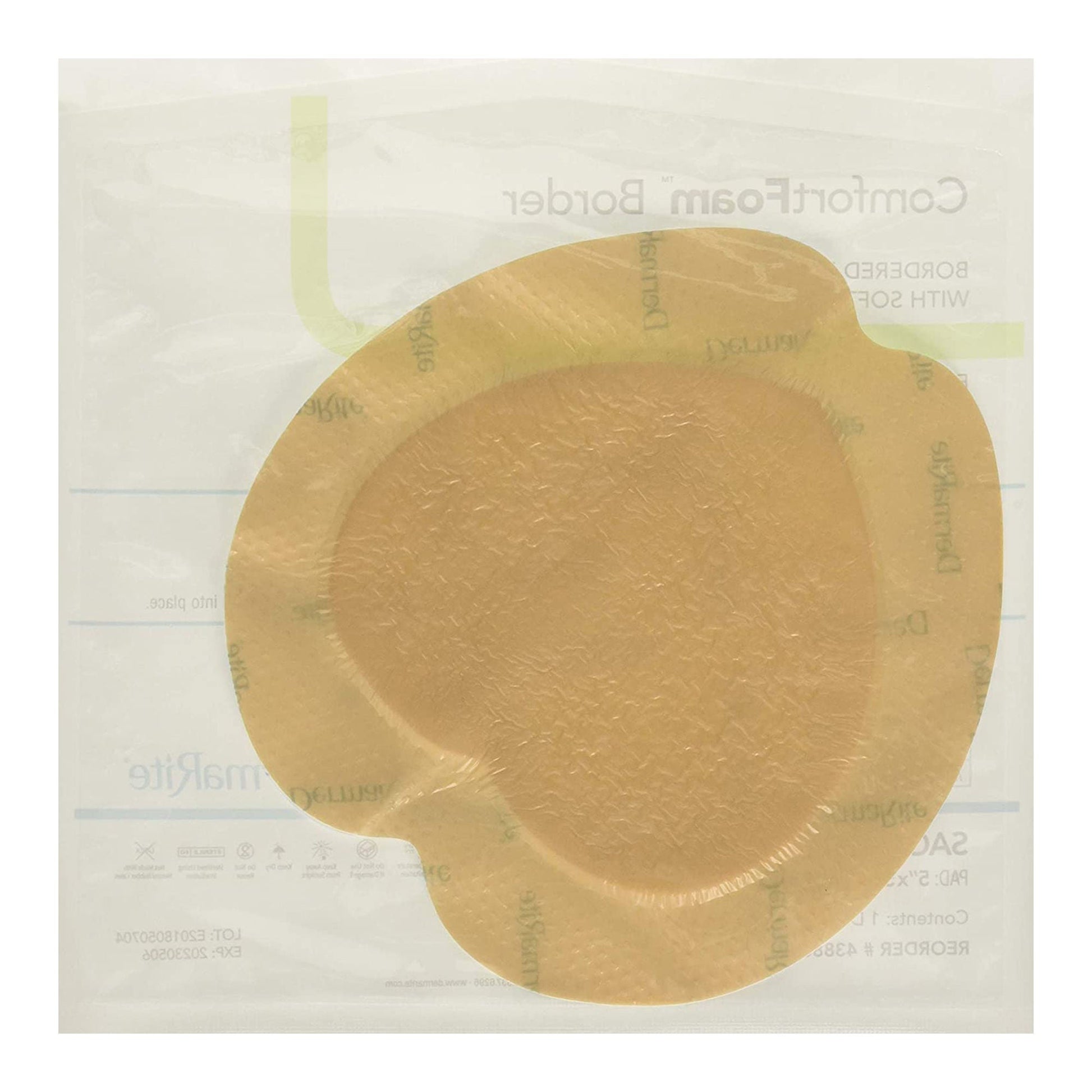 ComfortFoam™ Border Foam Wound Dressing w/ Adhesive, Sacral