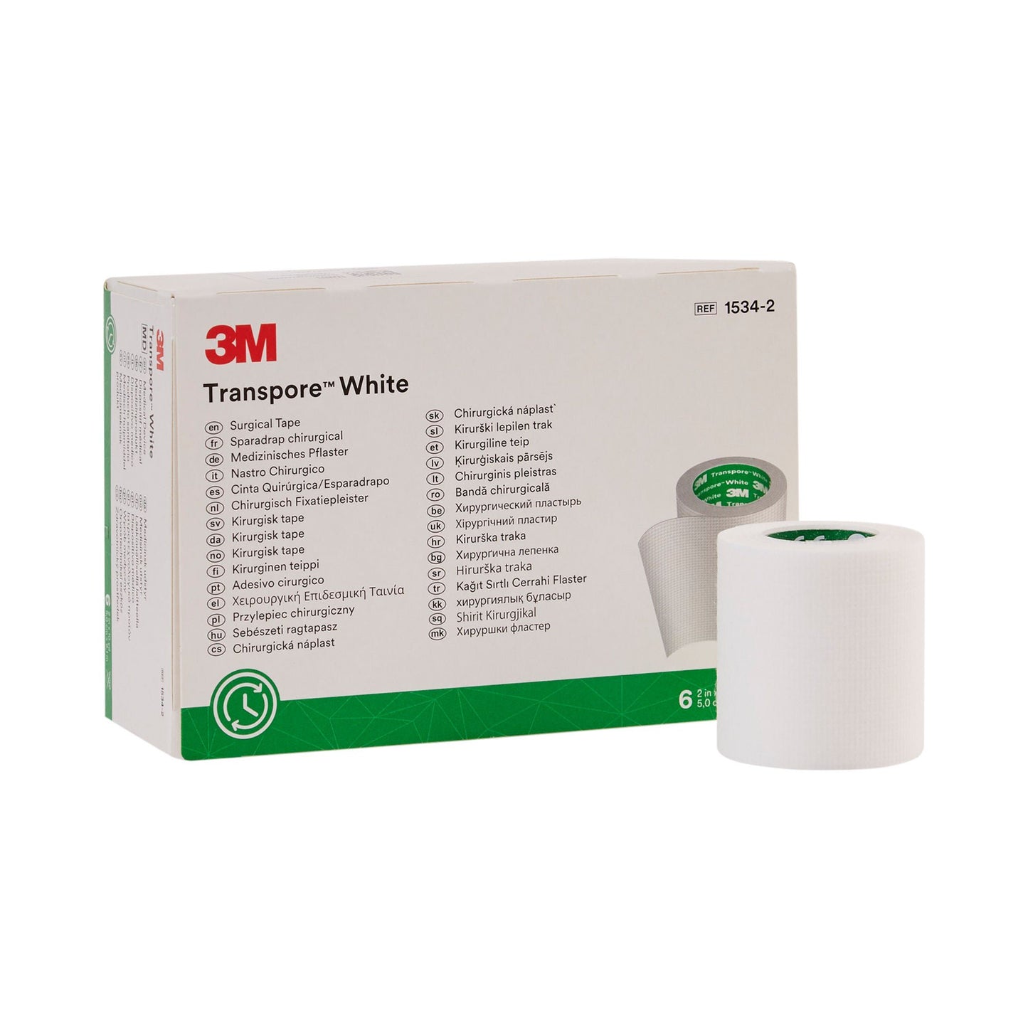 3M™ Transpore™ Plastic Medical Tape, White