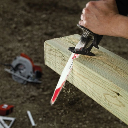 Milwaukee 12" 5 TPI AX SAWZALL Blade for Wood with Nails (5 PK) 48-00-5027 | 12 in Blade Length, 5-Piece